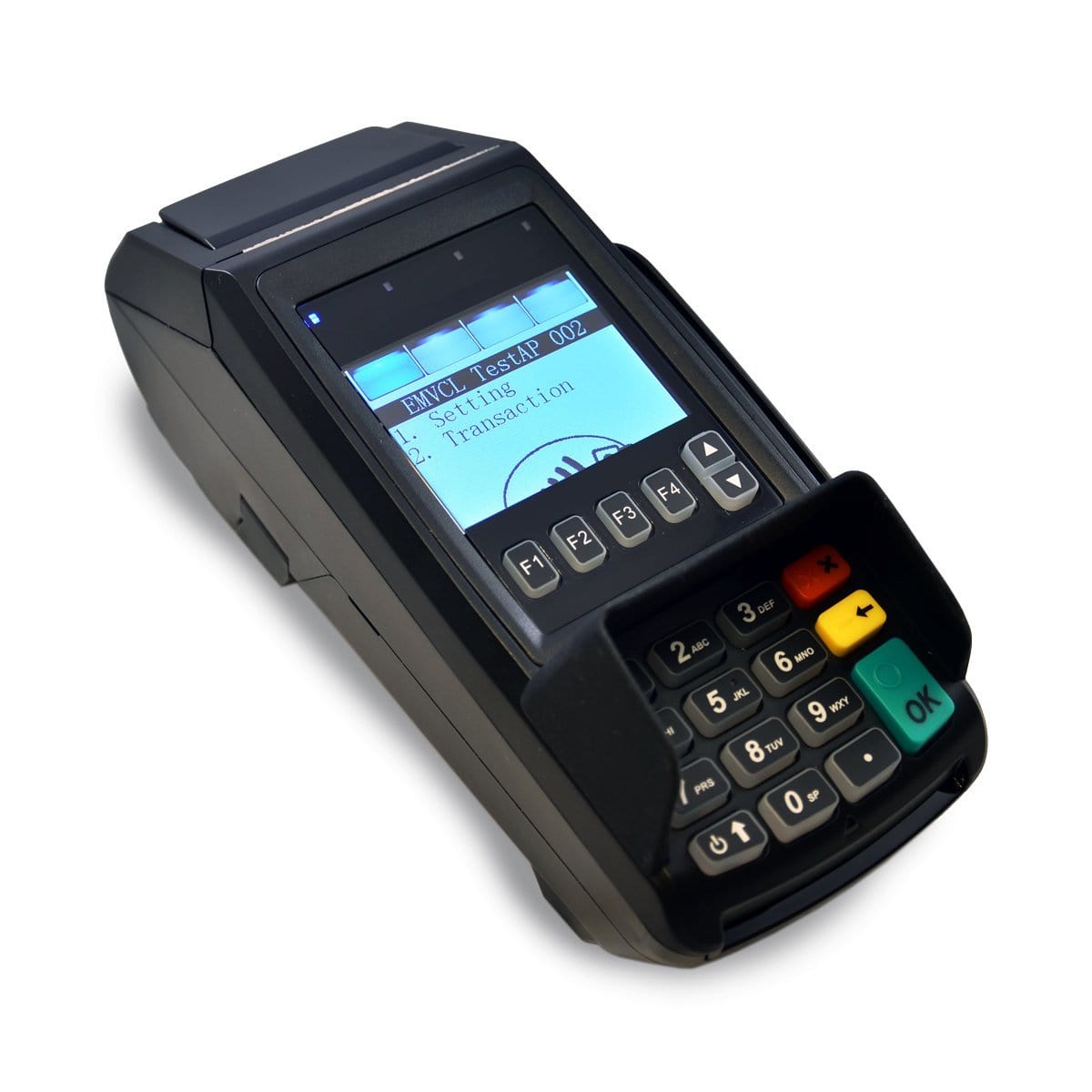 Dejavoo Z8 EMV CTLS Tri-Comm credit card terminal with color LCD and keypad