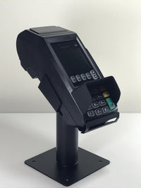 Dejavoo Z8 EMV payment terminal mounted on stand
