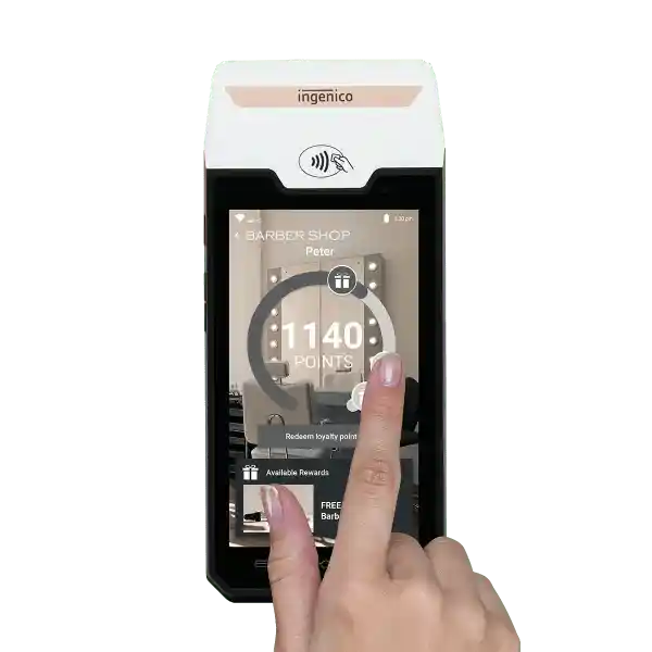 Ingenico Axium DX4000 loyalty and rewards touchscreen terminal