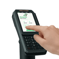 Ingenico Axium RX5000 touchscreen POS device for donations and payments