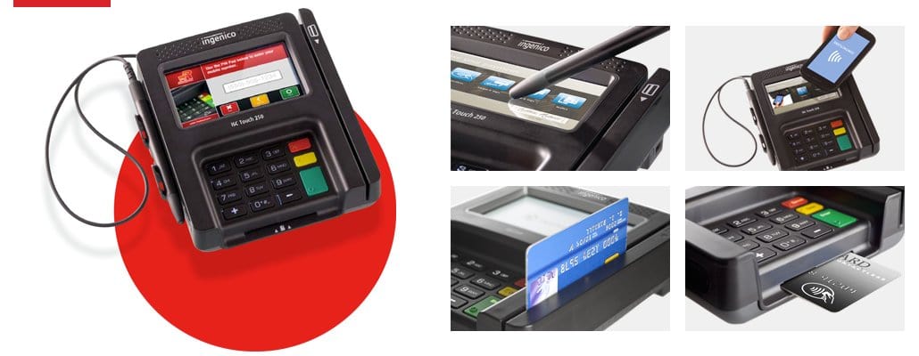 Ingenico ISC Touch 250 EMV NFC Terminal (NEW) - All - Star Terminals