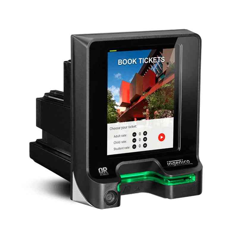 Ingenico Self 5000 self-service kiosk for ticket booking