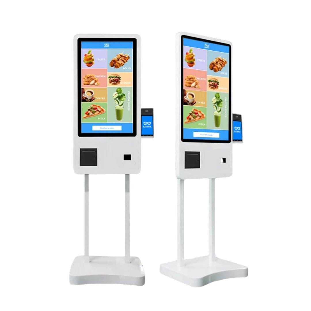Kayana self-service kiosk with colorful menu display for quick ordering