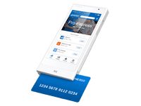 Nexgo N6 mobile payment device with card reader and app interface