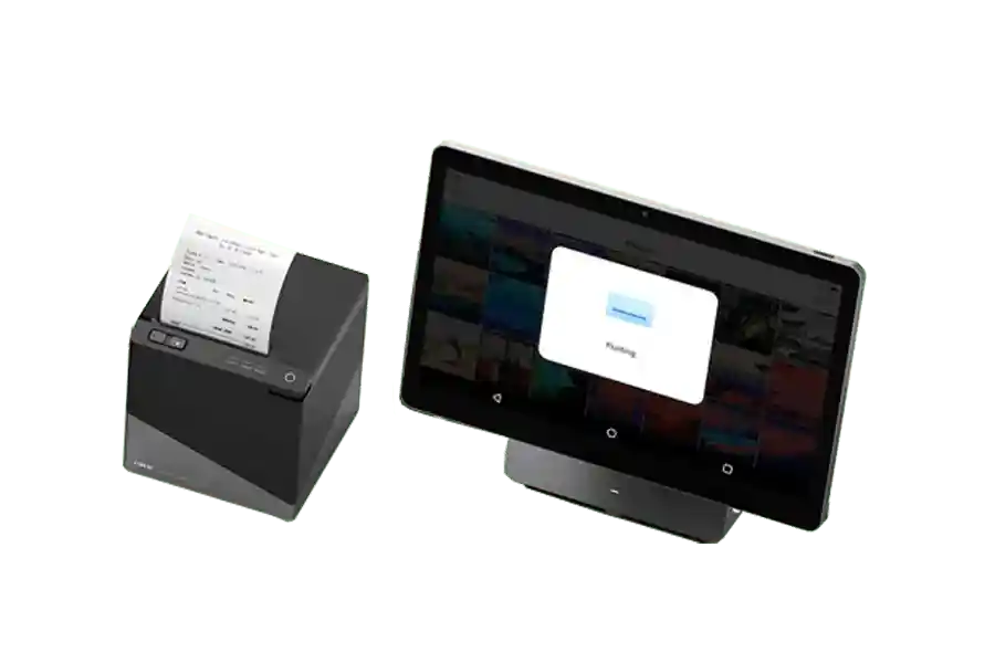 PAX Elys T3180 thermal receipt printer connected to POS system