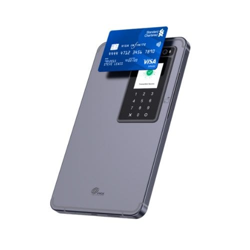 Mobile payment device with card reader and keypad