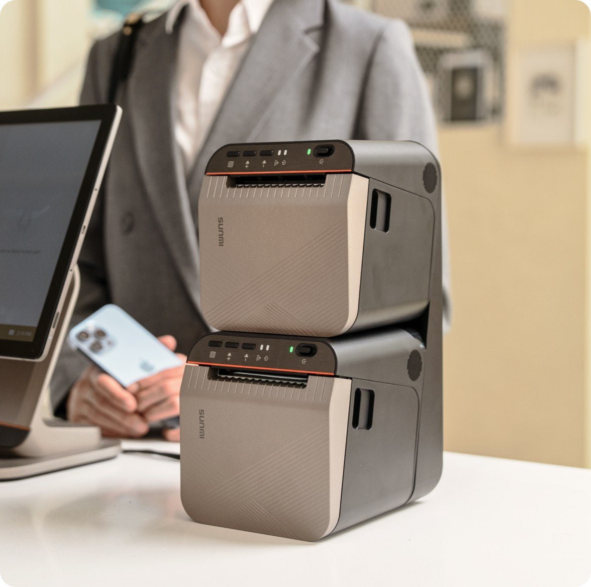 SUNMI 80mm Label Printer | Receipt and Label Printing, USB, LAN, Wi-Fi, Bluetooth - Allstar Terminals