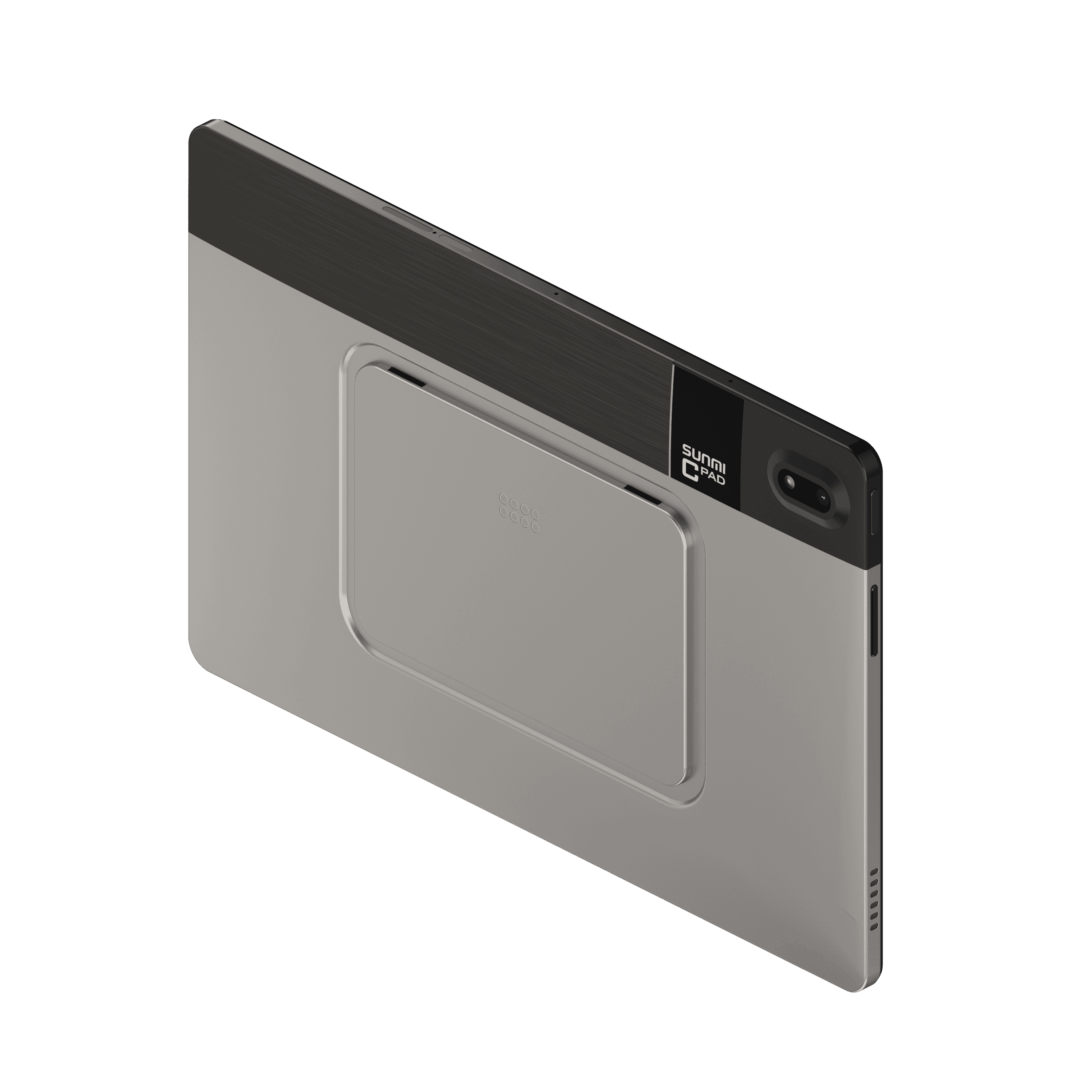 Side view of SUNMI CPad 11 tablet showing ports and buttons