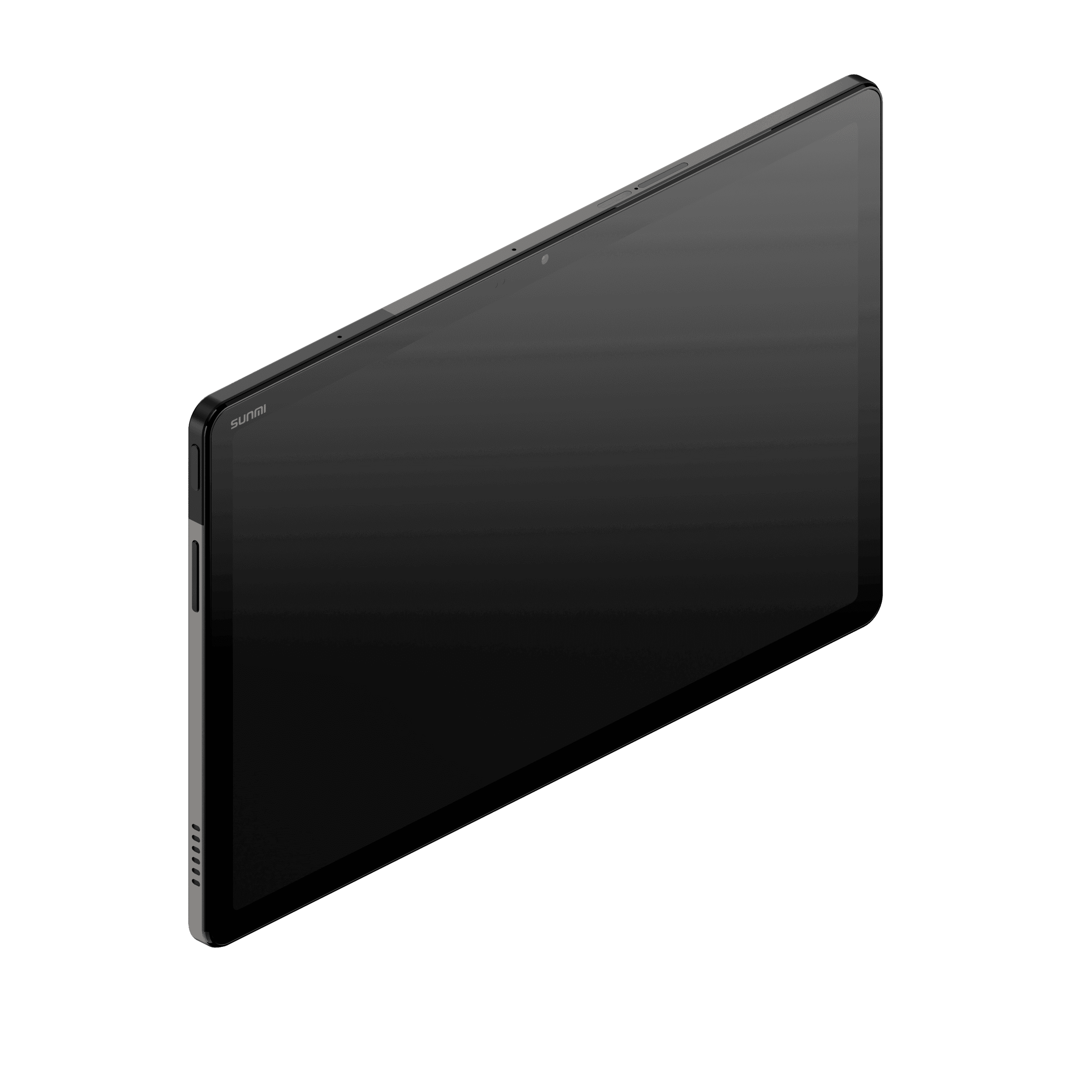 SUNMI CPad 11 tablet with sleek metallic gray finish and branding