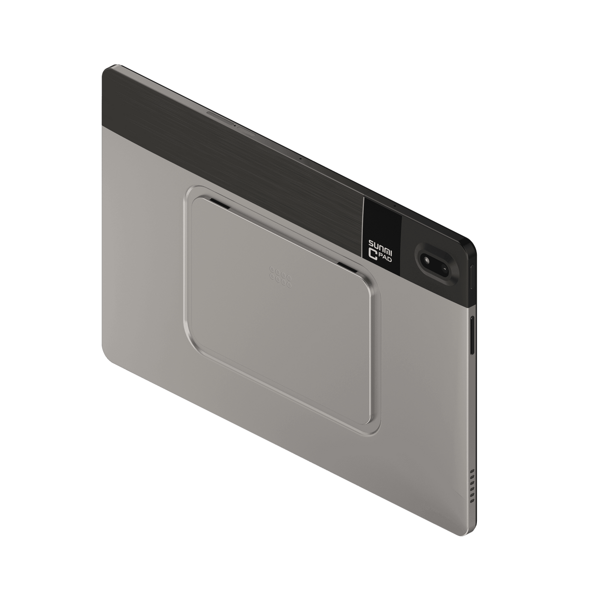 SUNMI CPad 11 tablet with top view showing ports and buttons