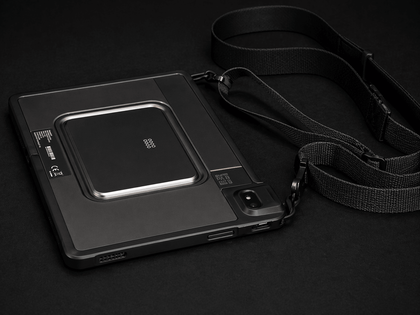 SUNMI CPad with adjustable carry strap for mobile POS