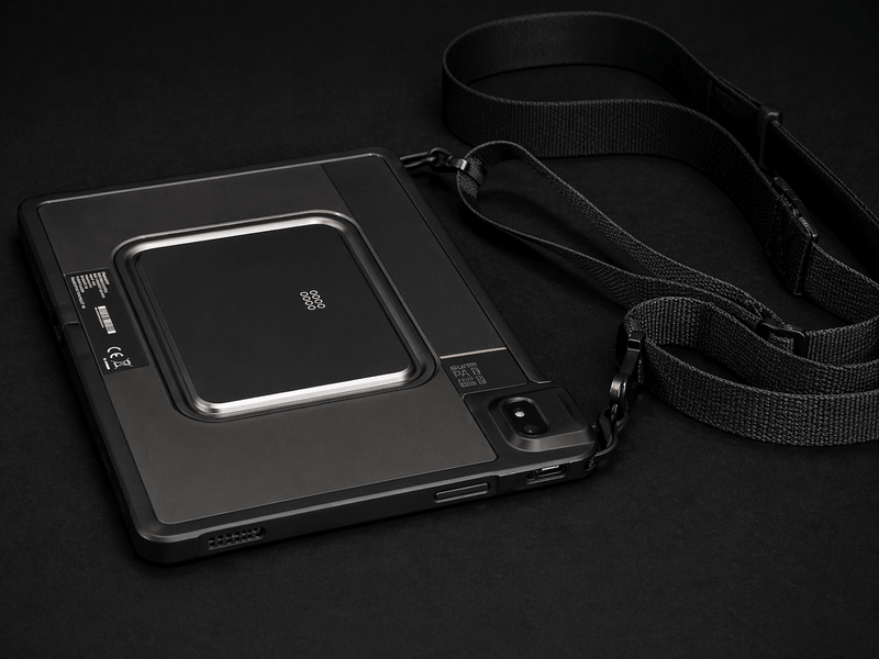 SUNMI CPad with adjustable carry strap for mobile POS