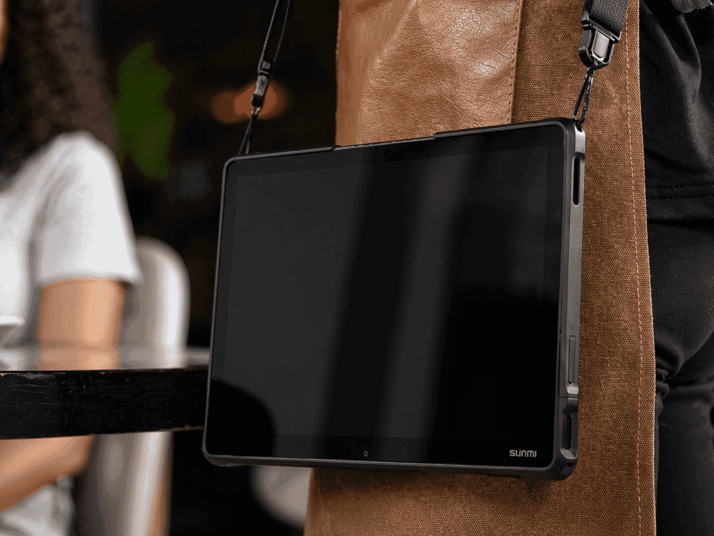 SUNMI CPad shoulder strap for portable POS device