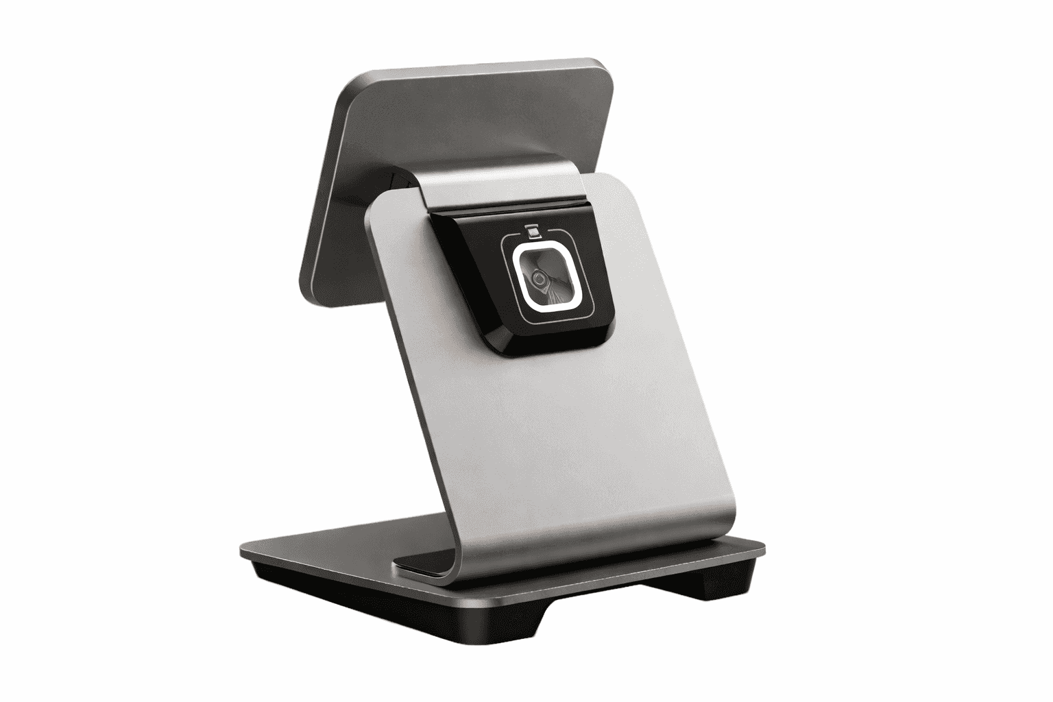 SUNMI desktop POS stand with integrated scanner, stable and plug & play setup