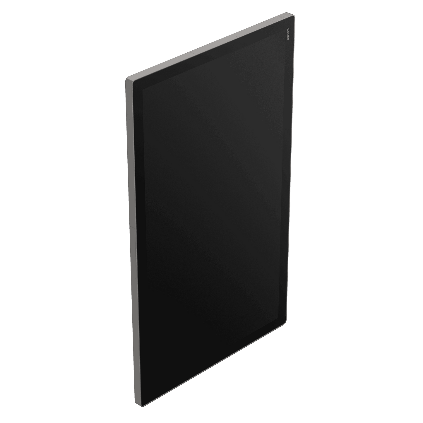 Slim POS device with touchscreen interface