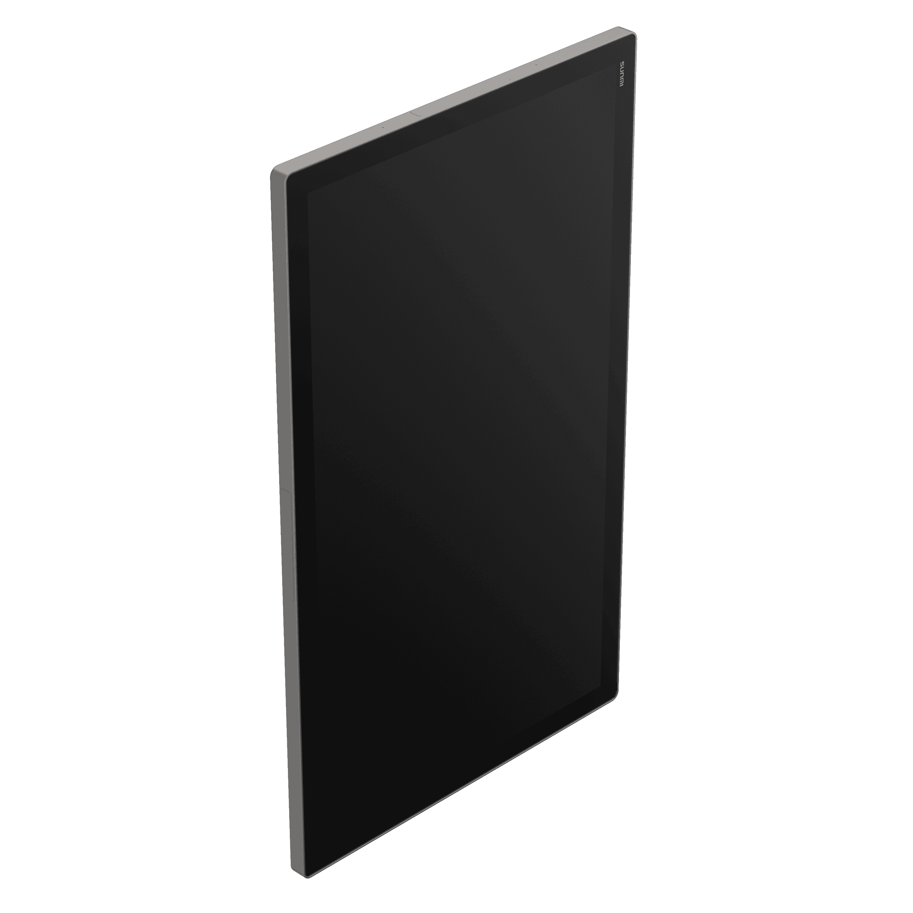 Slim POS device with touchscreen interface