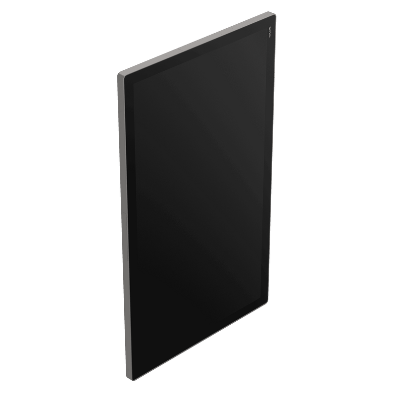 Slim POS device with touchscreen interface