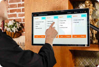 Kitchen display touchscreen POS system for restaurant orders