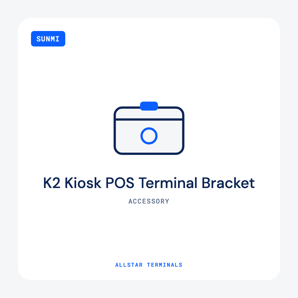 SUNMI K2 Kiosk POS Terminal Bracket | Fits PAX, Ingenico, Verifone, SUNMI - Allstar Terminals
