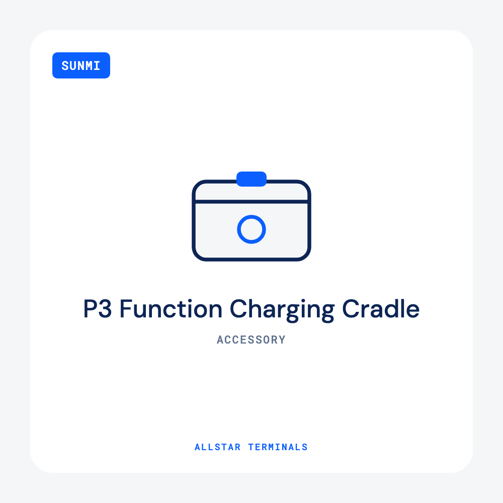 SUNMI P3 Function Charging Cradle | USB-A, LAN, RS232 Options - Allstar Terminals