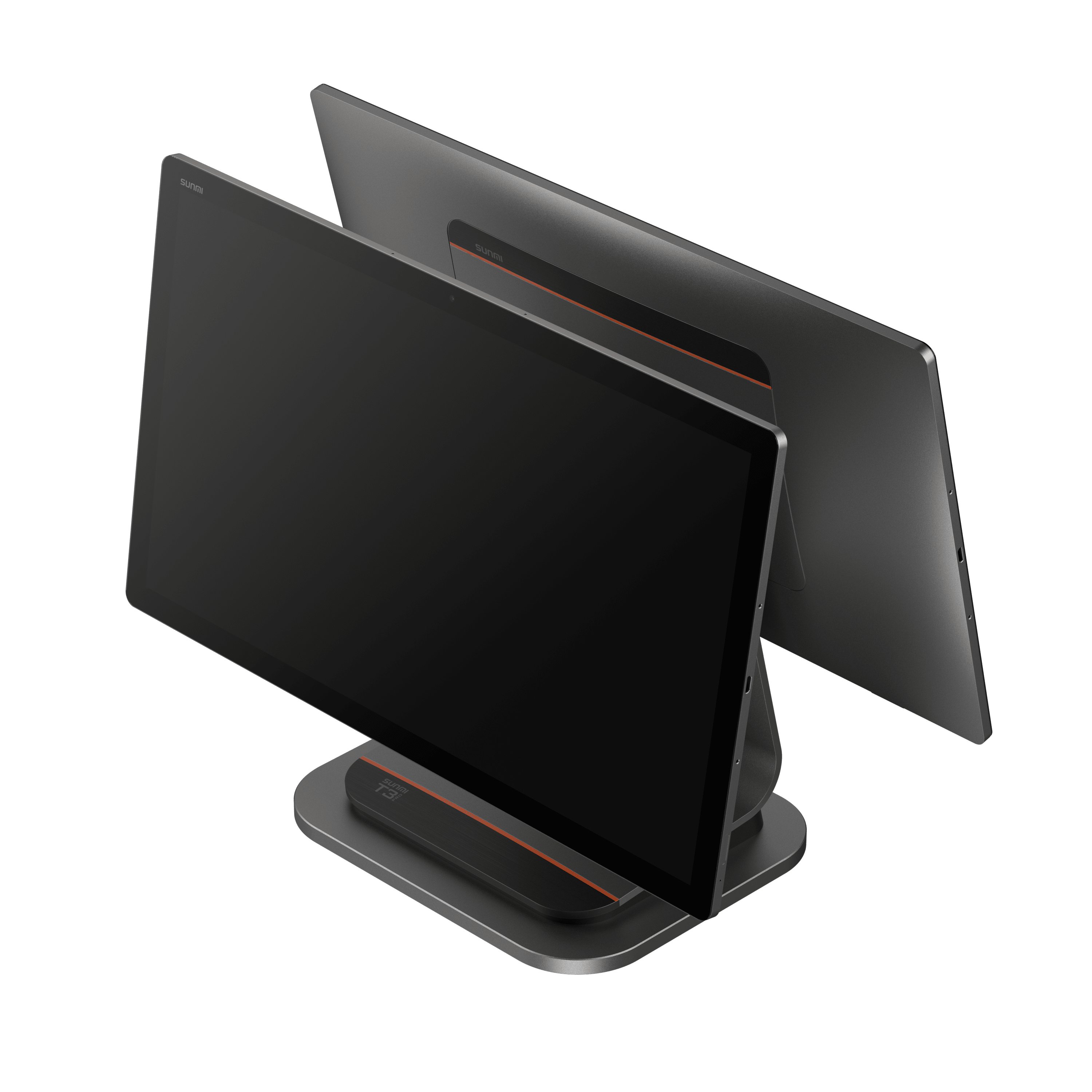 Advanced POS system with large screen and stand
