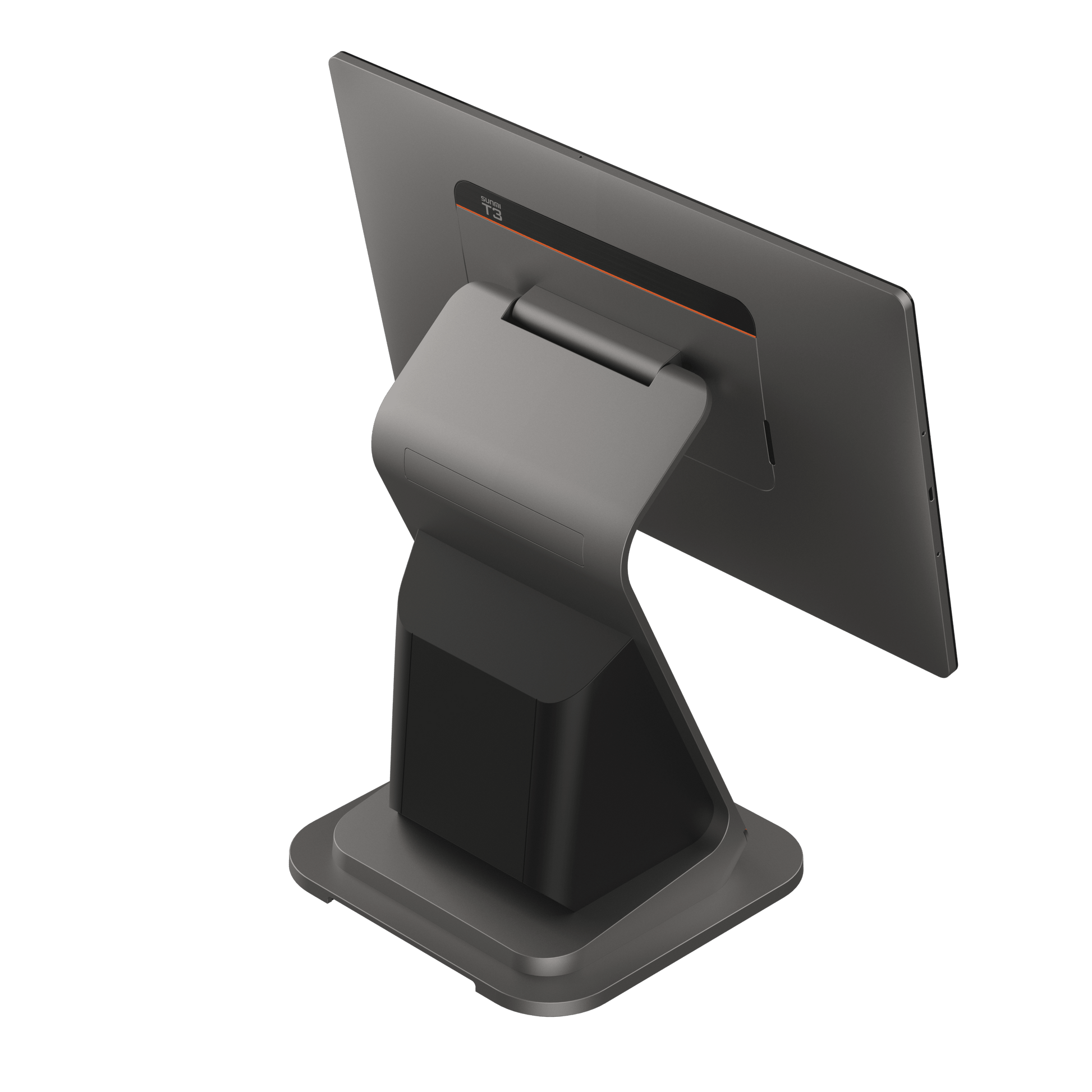 Side view of SUNMI T3 80MM POS terminal displaying slim profile and build quality