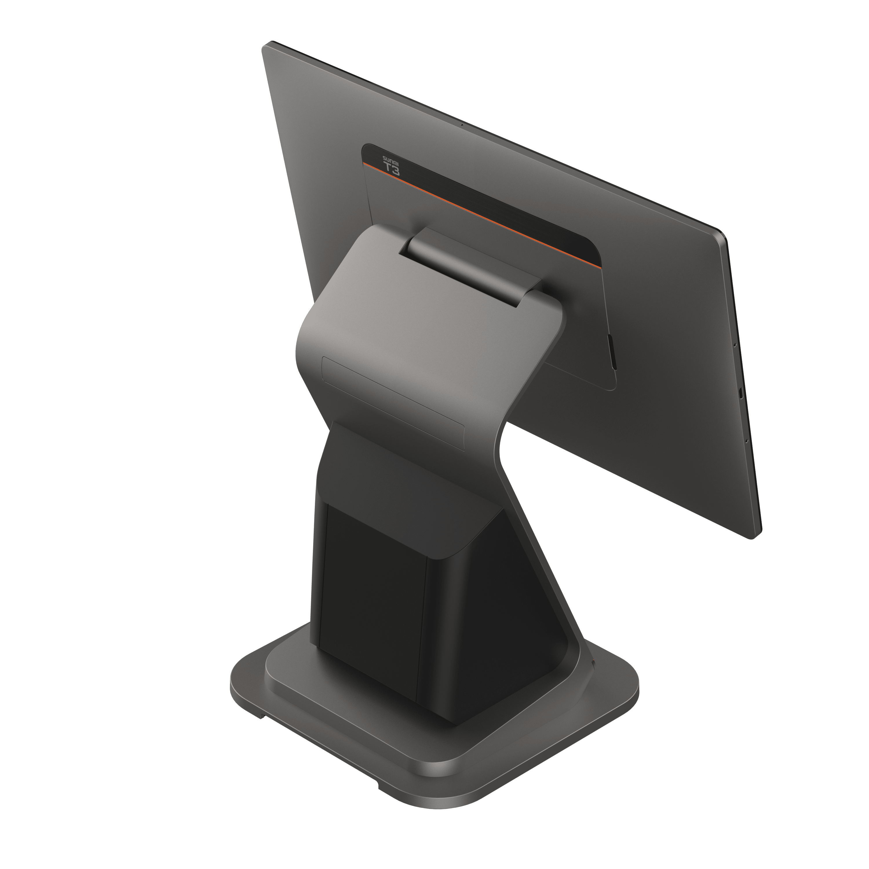 Side view of SUNMI T3 80MM POS terminal displaying slim profile and build quality