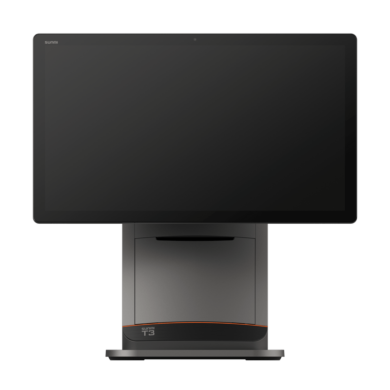 SUNMI T3 80MM desktop POS terminal with 15.6 inch FHD display, NFC, WiFi, and built-in printer