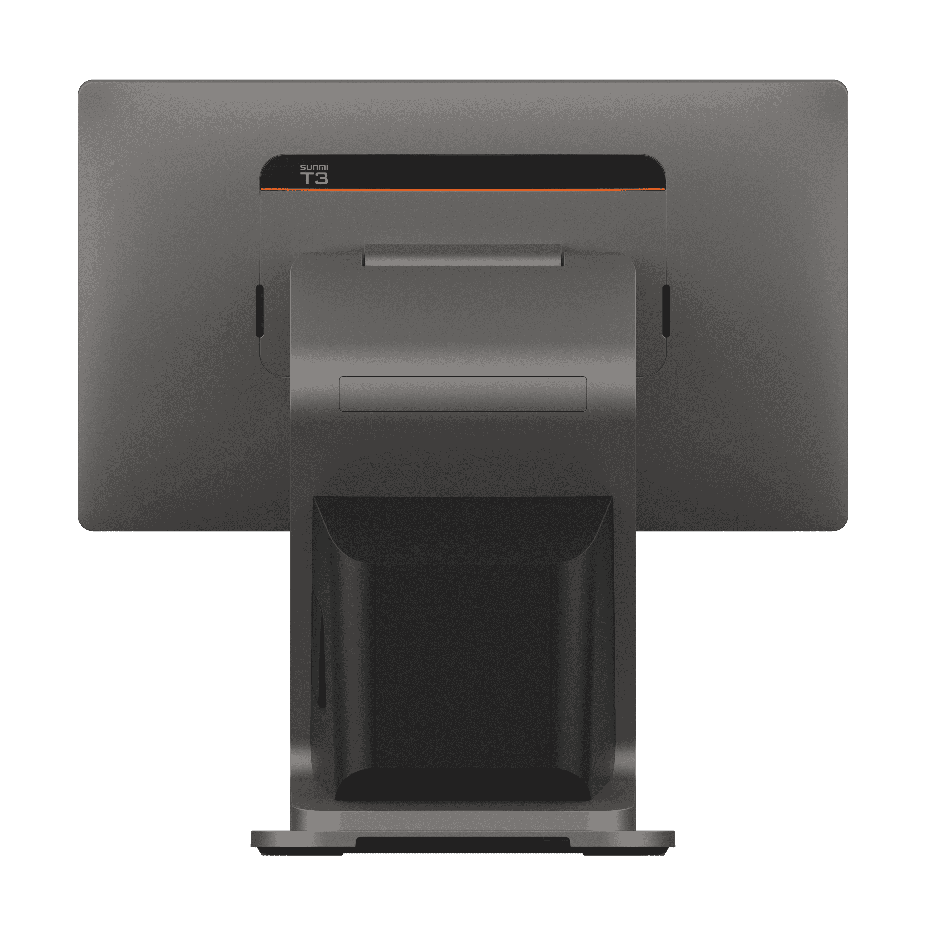 Rear view of SUNMI T3 80MM POS terminal showing sleek design and connectivity ports