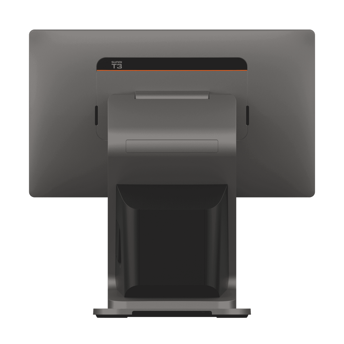 Rear view of SUNMI T3 80MM POS terminal showing sleek design and connectivity ports