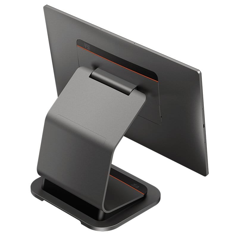 POS terminal with receipt printer and stand