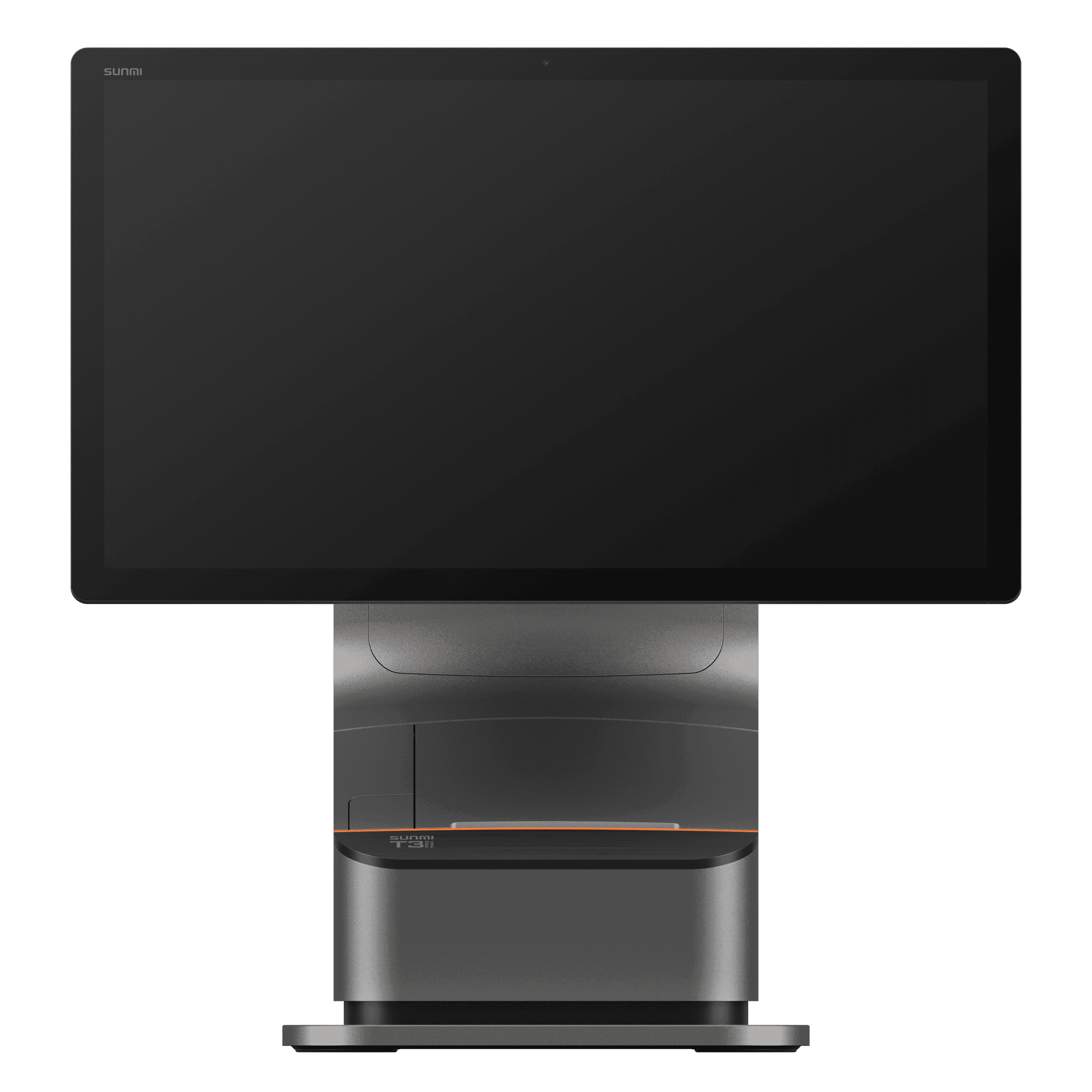 Back view of SUNMI T3 PRO MAX POS terminal with sleek design and display