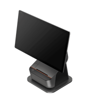 Rear view of SUNMI T3 PRO MAX POS terminal showing connectivity ports and stand