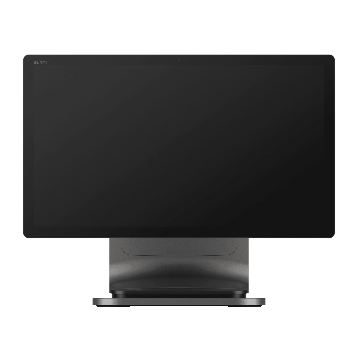Close-up of SUNMI T3 Pro POS terminal showing side view with ports and slim profile