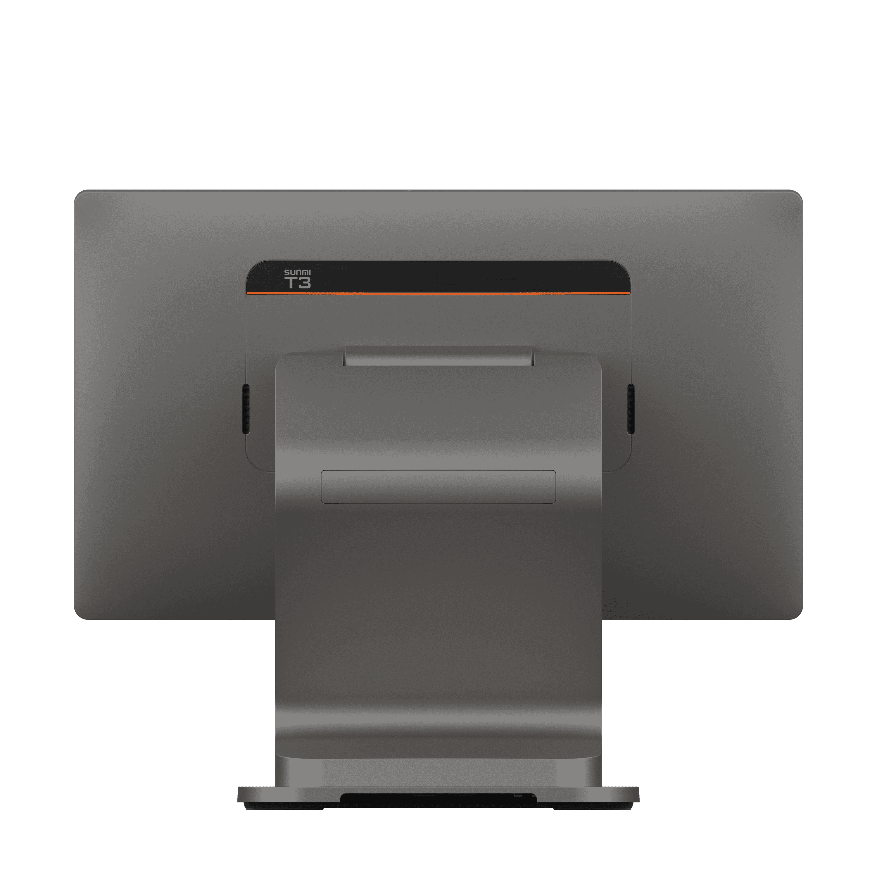 Close-up of SUNMI T3 POS terminal showing sleek black design and 15.6 inch touchscreen display