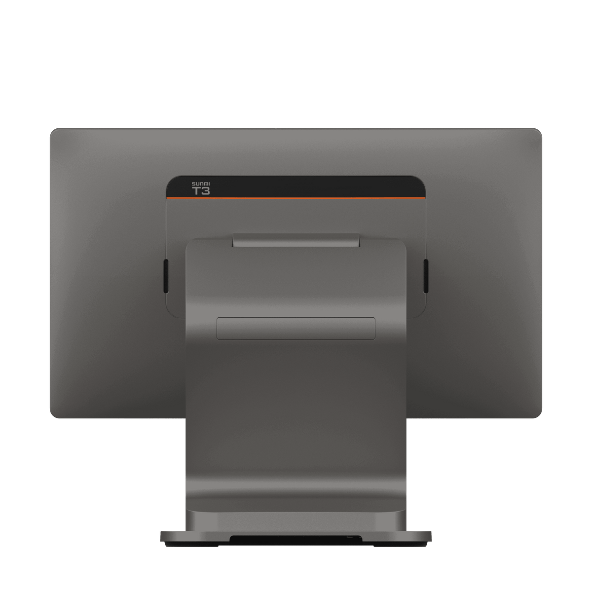 Close-up of SUNMI T3 POS terminal showing sleek black design and 15.6 inch touchscreen display