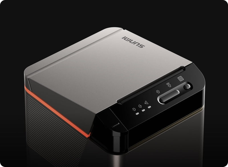 SUNMI V2 - LX 80mm Kitchen Cloud Receipt Printer – USB, LAN, WiFi & Bluetooth Thermal POS Printer with US Adapter (New Version) - All - Star Terminals