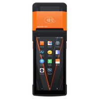 SUNMI V2s POS with built-in printer and scanner, Android touchscreen, retail industrial device