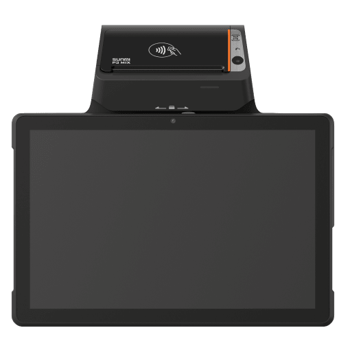 SUNMI V3 MIX POS tablet with 10-inch display and built-in printer for retail and hospitality