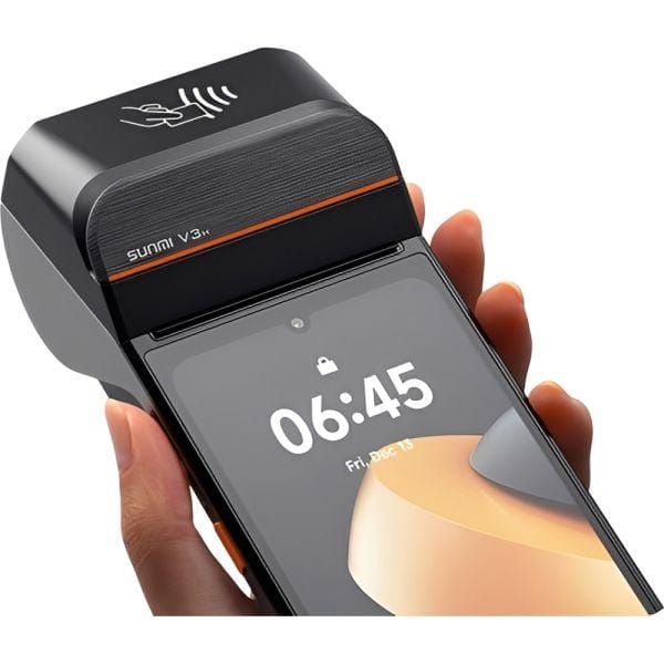 SUNMI V3H Handheld POS – 6.75" 4G Terminal with Built-In 58mm Printer - All-Star Terminals