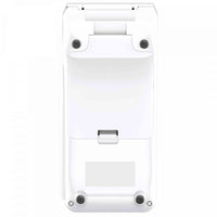 Back view of white POS terminal with mounting options