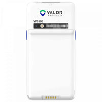 Valor PayTech VP550E white wireless POS terminal rear view