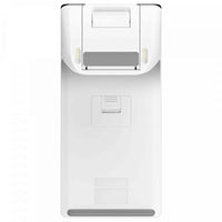 Compact white POS system with touchscreen display
