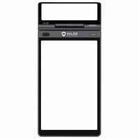 Android POS terminal with dual screens and black frame