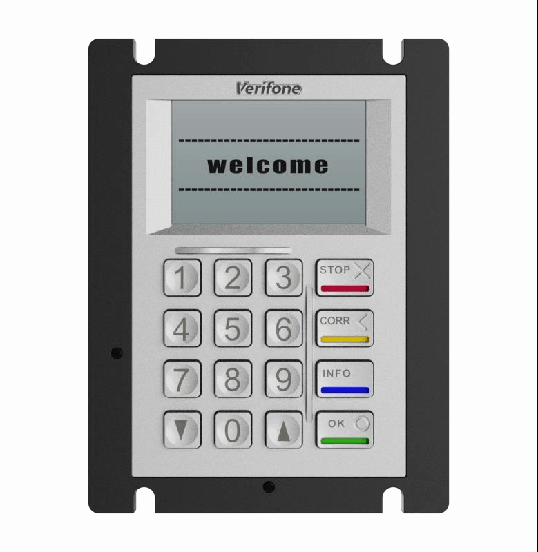 Verifone UX100 Unattended PIN Pad | 2.4" Display, IP65 Outdoor Keypad - All-Star Terminals