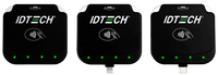 ID TECH VP3350 Bluetooth, Lightning and USB-C models side by side