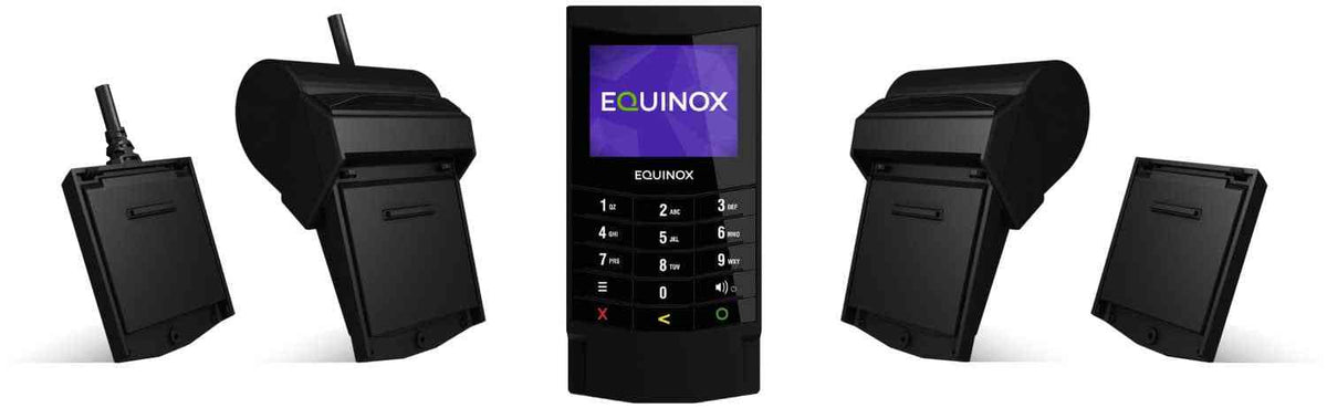 Equinox 6200M Countertop Terminal with BlueTooth and accessories