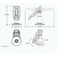 FlexiPole FirstBase Complete | PAX S300 | Stand - alternate view