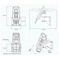 FlexiPole FirstBase Contour | PAX S300 | Stand - alternate view