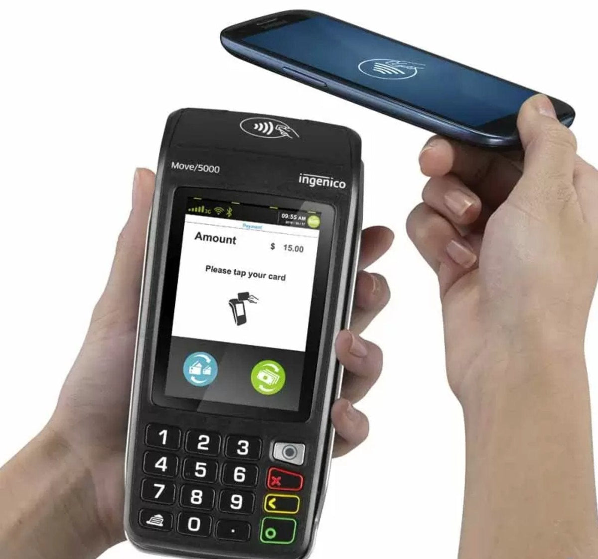 Ingenico Move/5000, Bluetooth, WiFi Terminal - alternate view